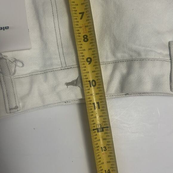 ALEXANDER‎ WANG SHORTY HIGH RISE VINTAGE WHITE SHORTS SIZE 27 - Picture 10 of 11